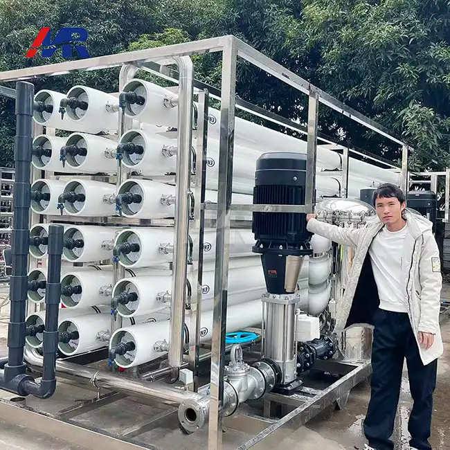 How does a 100m3/hr RO system compare to distillation?